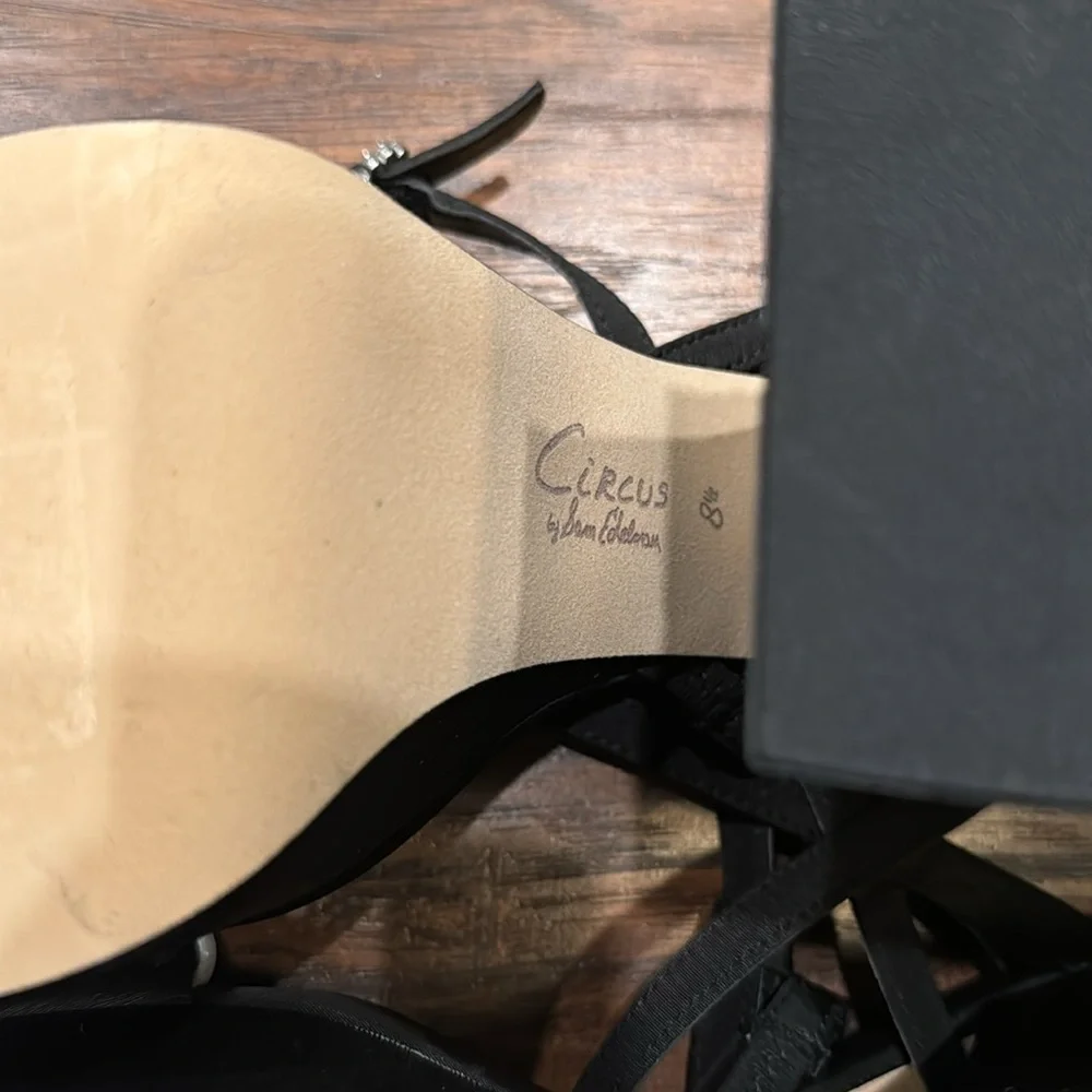 NEW! Circus NY by Sam Edelman Black Mari Strappy Platform Sandal - Size 8.5✈️ - Picture 15 of 16